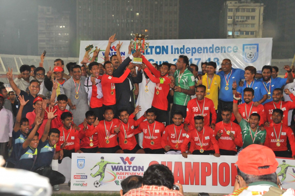 Arambagh surprise Ctg Abahoni to claim maiden Independence Cup title