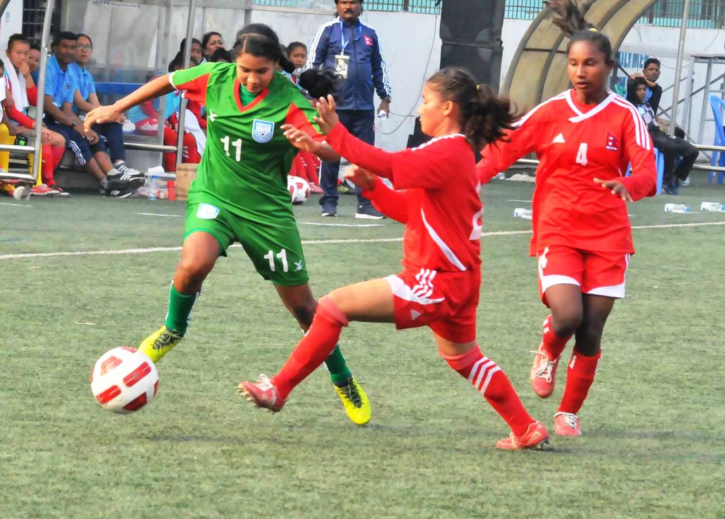 U-15 girls start SAFF Championship journey with 6-0 win over Nepal