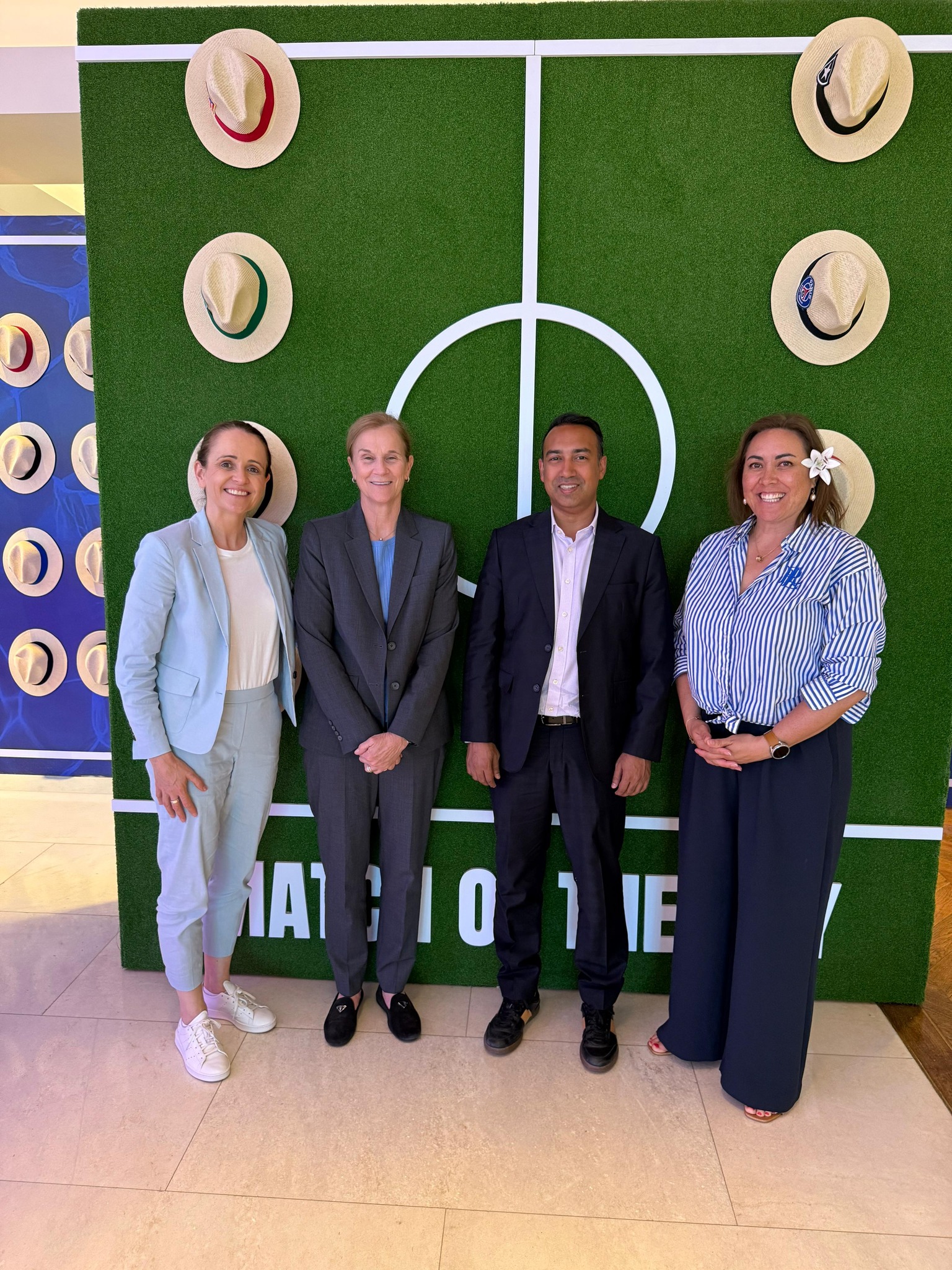 BFF President Tabith Awal met with Jill Ellis, Chief Football Officer of FIFA, Dame Sarai Bareman, Chief Women's Football Officer of FIFA, and Sara Booth MBE, Head of Competitions at FIFA