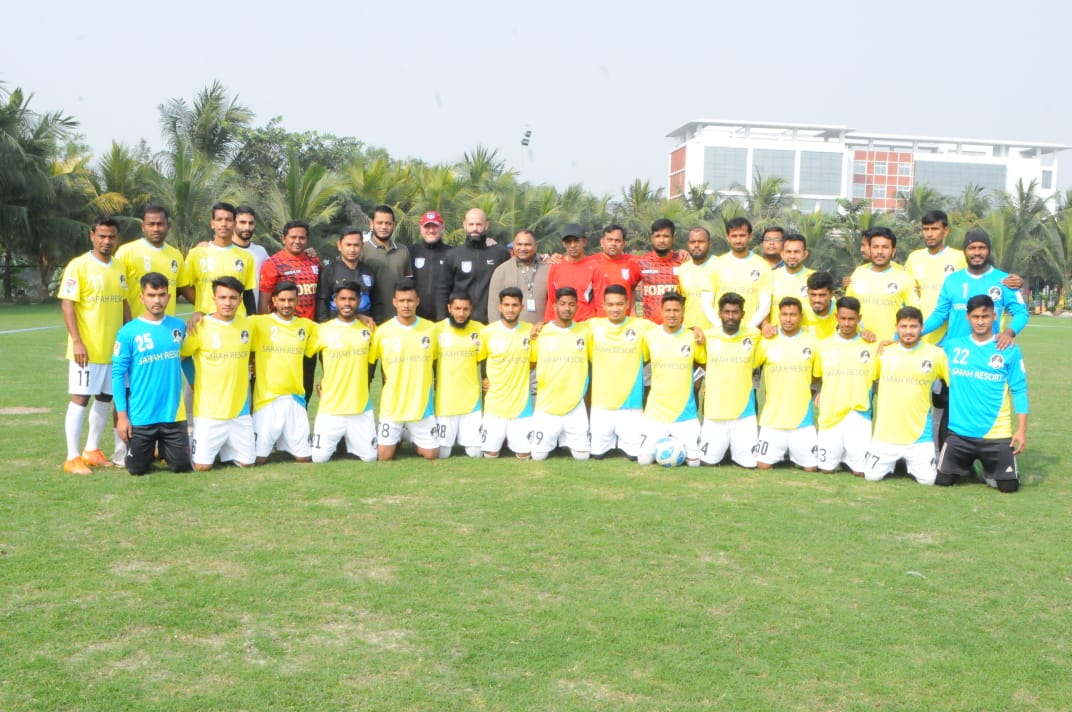 The head coach of Bangladesh national football team visited Fortis Sports ground today